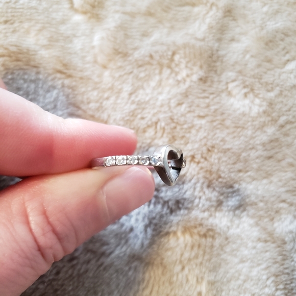 Sterling silver ring with heart - Picture 6 of 7